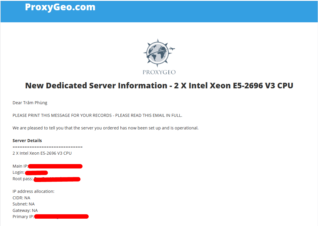Thông tin VPS - Thuê máy chủ giá rẻ
